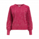 Object objtonika knit re l/s pullover sangria