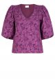 Aaiko cary jacquard top grape