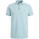 Cast Iron polo organic cotton pique light blue