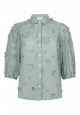 Aaiko lien co blouse rosemary blue