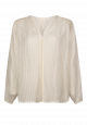 Aaiko liza stripe blouse les blancs