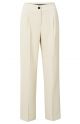 Yaya wide leg pleath trouser elastic waist sand