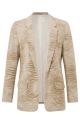 YAYA printed scuba blazer summer sand dessin