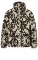 Yaya printed teddy jacket peyote beige dessin