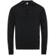 Cast Iron l/s polo cotton modal black