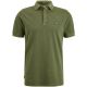 Cast Iron s/s polo cotton pique olivine