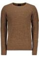 PME Legend long sleeve r-neck cotton rib toffee