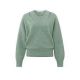 YAYA soft v-neck sweater with top jade green