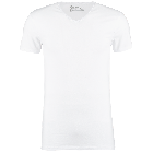 Garage tshirt v-neck body fit s/sl wit