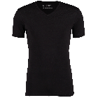 Garage tshirt v-neck semibody fit s/sl zwart