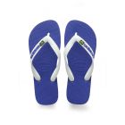 Havaianas brasil logo slipper marine blue / white