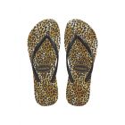 Havaianas slim leopard slipper black black