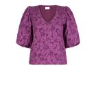 Aaiko cary jacquard top grape