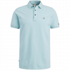 Cast Iron polo organic cotton pique light blue