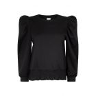 Aaiko khloe sweater met pofmouw black