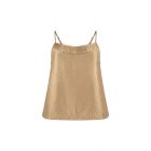 Aaiko maeven satin top warm beige