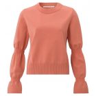 Yaya sweater with sleeve detail crabapple red