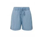 YAYA chambray short with elastic waist chambrey