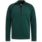 Cast Iron half zip collar cotton plated pine