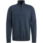 Cast Iron half zip collar cotton stretch sea storm