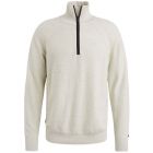 Cast iron half zip collar cotton silver birch