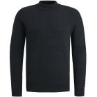 Cast iron mock neck fine bouclé jet black