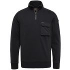 Pme legend half zip collor fine terry black