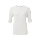 YAYA two tone rib top bright white