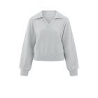 YAYA polo sweater light grey melange