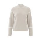 YAYA sweater stripes pumice stone beige