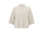 YAYA sweater rib sleeves pumice stone beige