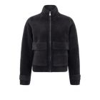 Yaya knitted jacket with pockets anthracite