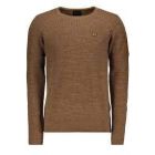 PME Legend long sleeve r-neck cotton rib toffee