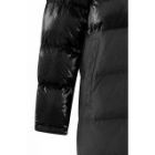 YAYA long puffer jacket hoodie en pockets black