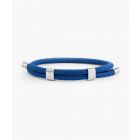 Pig & hen little lewis dbl armband cobalt | silver