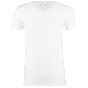 Garage tshirt v-neck body fit s/sl wit