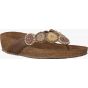 Lazamani Slipper Beads Wedge Beige