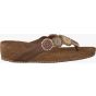 Lazamani Slipper Beads Wedge Beige