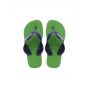 Havaianas kids max slipper blue denim / leaf green