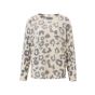 Yaya l/s sweater with all-over print sand dessin