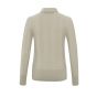 Yaya l/s rib high neckline sweater beige