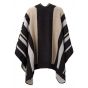 Yaya wrap poncho black