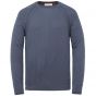 Cast Iron r-neck tech merino light china blue