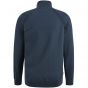 Cast Iron half zip collar cotton stretch sea storm