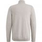 Cast iron half zip collar cotton mix silver birch