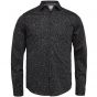 Cast Iron l/s shirt print on poplin stretch black