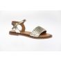 Pitt Santorini vlechtband Slipper Gold