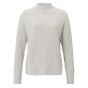 Yaya sweater turtleneck l/s ribbed details grey