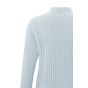 Yaya sweater turtleneck l/s ribbed details blue