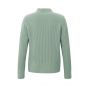 Yaya sweater turtleneck l/s ribbed details green